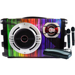 Zestaw Karaoke Głośnik Przenośny Usb Sd MP3 Bluetooth