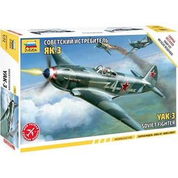 Zvezda 500787301-1:72 WWII Yak-3 Soviet samolot myśliwski