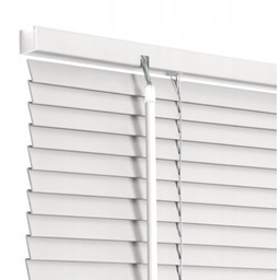 Żaluzje drewniane białe na wymiar 40x140 25mm