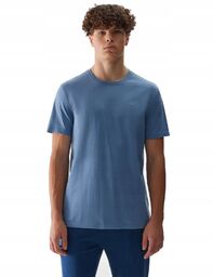 T-shirt bawełniany 4F M1154 niebieski