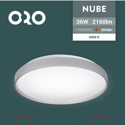 Plafon ORO NUBE SILVER 36W DW