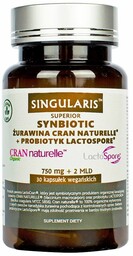 Singularis Superior Synbiotic Żurawina + Probiotyk Lactospore, 30