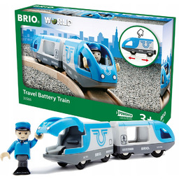Brio Kolejka Pociąg osobowy na baterie Lokomotywa Figurka