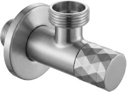 Zawór kątowy Diamond 03 1/2" x 3/4" Nikiel