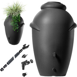 Zbiornik na deszczówkę Vidor 360L + zestaw przyłączeniowy,