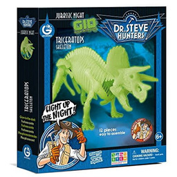 GEO1653 Geoworld - Jurassic Night Triceratops 21 cm