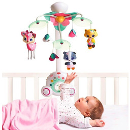 Karuzela z pozytywką i delikatnym światełkiem nocnym Rośnij