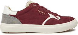 Sneakersy Pepe Jeans PMS31058 Bordowy