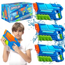 Pistolet na Wodę Zestaw 3x Sikawka Karabin Broń