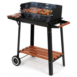 LUND Grill ogrodowy węglowy 99907 na kółkach, półka