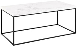 Stolik Barossa 110x55cm biały marmur