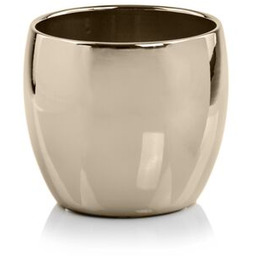 Wazon kula 23 cm złoty