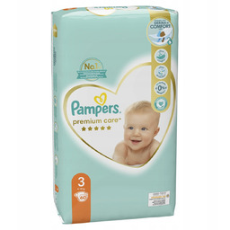 Pieluchy jednorazowe PAMPERS Premium Care 3 Midi 5-9