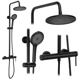 Rea Zestaw natryskowy Rea Foss Clif Czarny