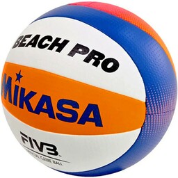 Mikasa Piłka siatkowa plażowa meczowa Beach Pro biało-pomarańczowo-niebieska