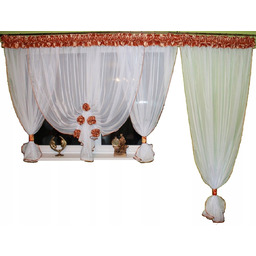 Firana Balkon Bombka Kwiat 500/230