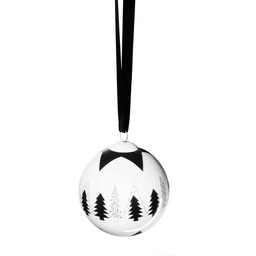 ASA Bombka bożonarodzeniowa, porcelana, biała, 8 x 8