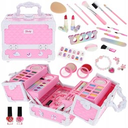 Kuferek Zestaw Kosmetyki do Stylizacji Makijażu Paznokci