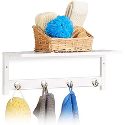 Relaxdays Ściana 4 haczyki, wys. x szer. x