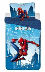 Jerry Fabrics Pościel bawełniana 140x200 Spider-man człowiek pająk