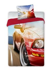 Faro Pościel bawełniana 140x200 Auto car samochód 2464