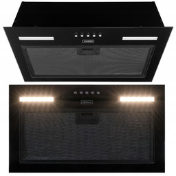 Okap podszafkowy Kernau KBH1060.1B Czarny Szerokość 55 cm