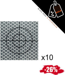 Niemcy Zestaw 10szt. - Folia dalmiercza biała 40mm