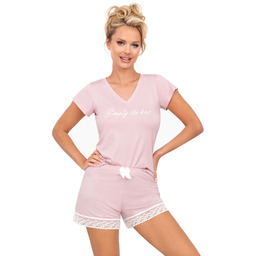 Piżama Simply 1/2 Powder Pink