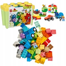 Lego Duplo Pudełko w Kształcie Klocka z Autami