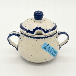 Cukiernica z ceramiki bolesławieckiej – ręcznie wykonana