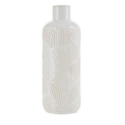 Eurofirany Wazon dekoracyjny 12x12x33 Romina 2 kremowy