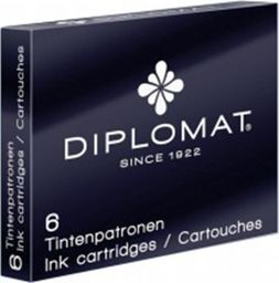 Naboje do piór DIPLOMAT czarne 6szt. /D10275204/