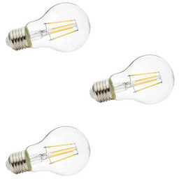 Lindby - 3-pak żarówek LED 4W (470lm) filament