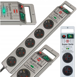 Listwa zasilająca z wyłącznikiem antyprzepięciowa przedłużacz 5 gniazd