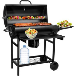 GOCKOWIAK Grill ogrodowy węglowy Barel Zamykany, dwa ruszty,