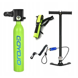 Zestaw Do Nurkowania Butla 0,5L Pompka Torba Smycz