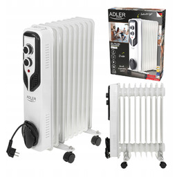 Grzejnik Olejowy 9 żeberek Olejak 2000W kółka Adler