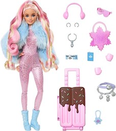 Barbie Extra Fly Lalka Zimowa w podróży