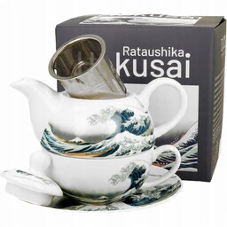Tea For One Porcelanowy Dzbanek 350ml z filiżanką