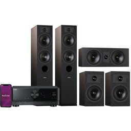 YAMAHA Zestaw stereo RX-V4A Czarny + INDIANA LINE