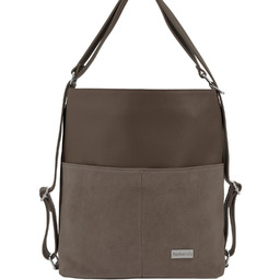 Barberinis Torebka plecak z zamszem - Beżowa ciemna