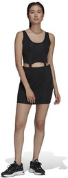 Sukienka damska adidas HC3032 RIB DRESS Czarna