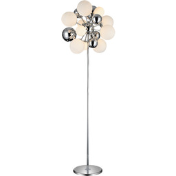 NOWOCZESNA LAMPA STOJĄCA CHROMOWANA PODŁOGOWA GALAKSIDA
