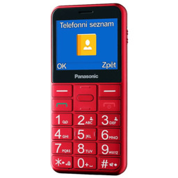 Telefon komórkowy PANASONIC KX-TU155EXRN Czerwony