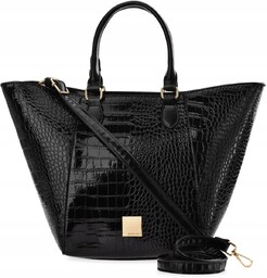 Torebka monnari torba shopper duży kuferek lakier