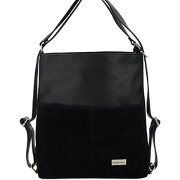 Barberinis Torebka plecak z zamszem - Czarna