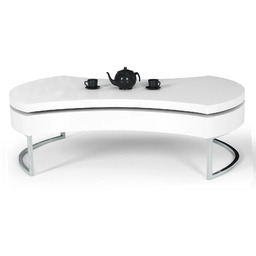 Edinos Rozkładana biała ława nowoczesna M0-P91