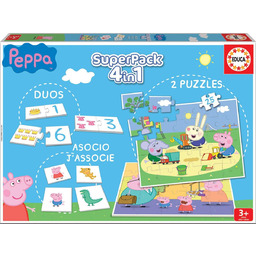 Educa 16229; Peppa Pig; klasyczne puzzle  superpack