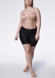 Bezszwowe wygładzające bermudy damskie Comfort BLACK