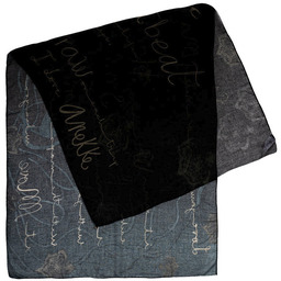 Anekke Czarno-Zielony Szal Damski REAL